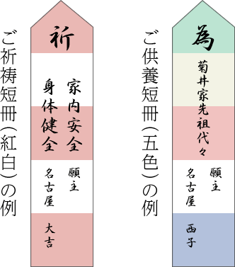ご供養短冊